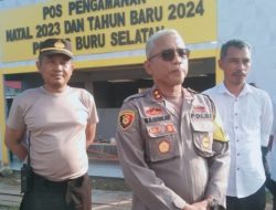 Polres Bursel dan Disperindag Bersama Pedagang Gelar Bersih Lingkungan di Pasar Kai Wait