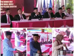 KPU Gelar Rapat Pleno Terbuka Cabut Undian Nomor Urut Paslon Bupati dan Wabup Bursel