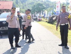 Polres Bursel Laksanakan Pengamanan Kampanye Paslon 2M di Kota Namrole