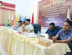 KPU Bursel Pleno Pengesahan Hasil Pilgub dan Penetapan Hasil Pilbup dalam Pilkada Serentak Tahun 2024