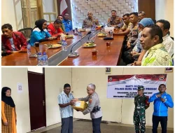 Nyambut Bulan Suci Ramadhan 1446 H. Polres Bursel Bagikan Paket Bansos