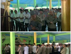 Polres Bursel, Laksanakan Sholat Ghaib dan Doa Bersama Untuk 3 Personil Polri Yang Gugur Dalam Melaksanakan Tugas