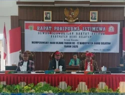 DPRD Bursel Gelar Rapat Paripurna Istimewa Peringati HUT Kabupaten Ke 17, Dihadiri Bupati La Hamidi