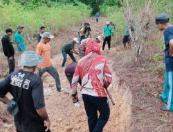 Jarak Hingga 7 Kilometer, Warga Buano Utara Nekat Bangun Jalan Tani Secara Swadaya