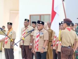 Pramuka Halteng Periode 2025–2030 Resmi Dilantik, Pemda Salurkan Bantuan Rp2 Miliar untuk Korban Bencana