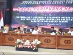 DPRD Halmahera Tengah Gelar Rapat Paripurna Ke-17, Sampaikan Lima Ranperda Inisiatif