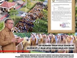 ASN Halmahera Tengah Ikhlas Sisihkan TPP, Salurkan Rp1,37 Miliar untuk Korban Banjir Aceh Tengah