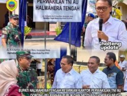 Ikram M. Sangadji Resmikan Kantor Perwakilan TNI AU di Weda