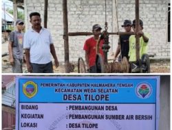 Warga Kesulitan Air, Pemerintah Desa Tilope Bangun Tiga Unit Sumur Bor