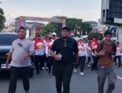 Meriahkan HUT ke-18, DPD Partai Gerindra Maluku Gelar Jalan Sehat di Kota Ambon