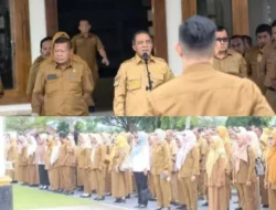 Wakil Bupati Halteng Pimpin Apel Pagi, Tegaskan Disiplin dan Pelayanan Prima Aparatur