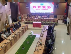 DPRD Kota Ambon Gelar Paripurna Penyampaian Rekomendasi terhadap LKPJ Wali Kota TA 2025
