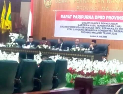 DPRD Maluku Gelar Paripurna Penyerahan LHP BPK atas LKPD Tahun Anggaran 2025