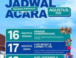 PERINGATI HARI KEMERDEKAAN, BANDARA PATTIMURA HADIRKAN PARADE DAN PERLOMBAAN BAGI PARA PENGGUNA JASA