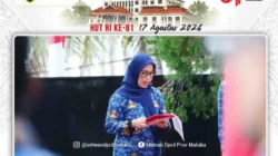 Sekretaris DPRD Provinsi Maluku Pimpin Upacara HUT Ke-81 Kemerdekaan RI